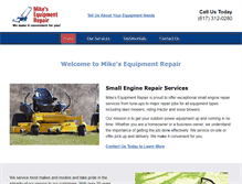 Tablet Screenshot of mikesequipmentrepair.net